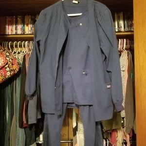 Navy Cherokee scrubset